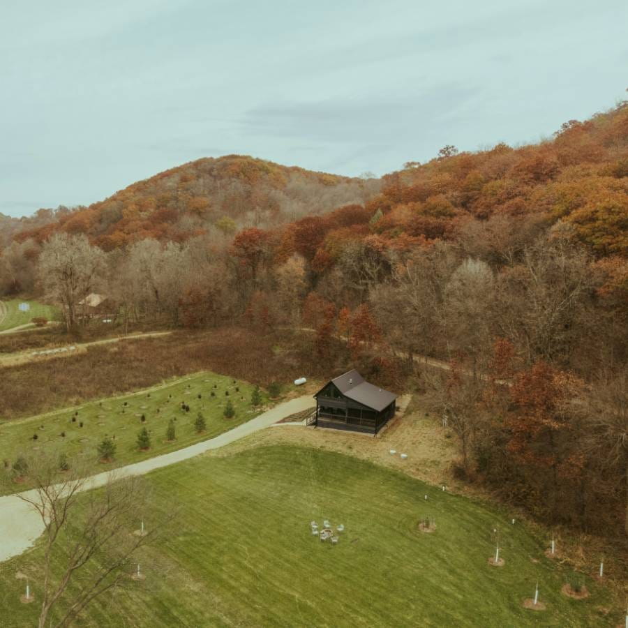 vue d'un terrain